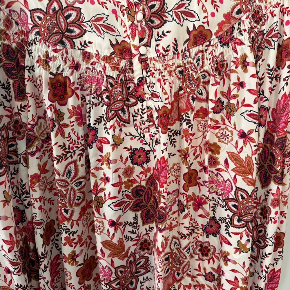 LOFT Multicolor Floral Top - Picture 3 of 5